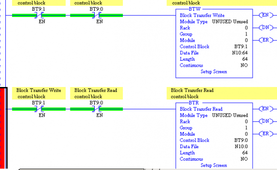Block Transfer Instructions