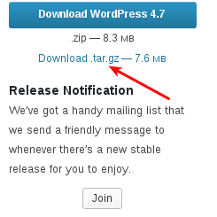 Wordpress Download Page