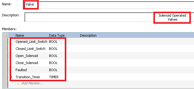 Valve Data Type