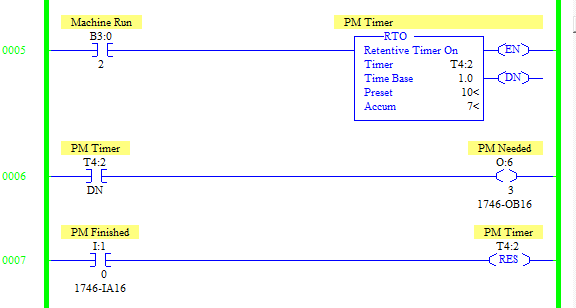 How to use timers in the SLC-500 processor. (TON, and RTO)