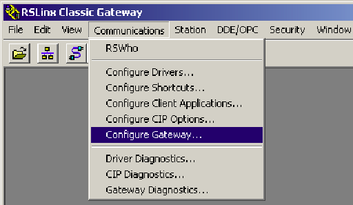 how to configure drivers in rslinx classic