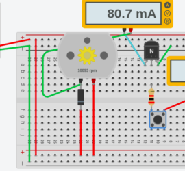 transistor controlled motor