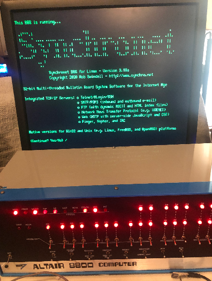 Altair 8800 (AltairDuino) on Telnet