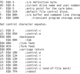 Compiling CP/M for Z80