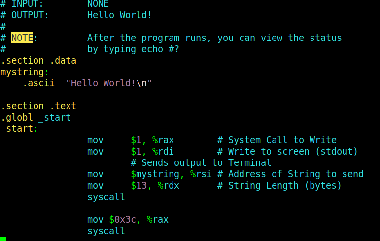 Hello World in Modern Assembly
