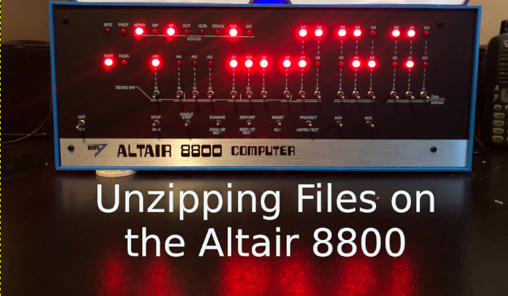 Using UNZIP on the Altair
