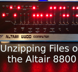 Using UNZIP on the Altair